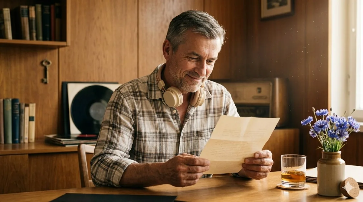 Pieseň pre otca na mieru — otec počúva personalizovanú skladbu v slúchadlách